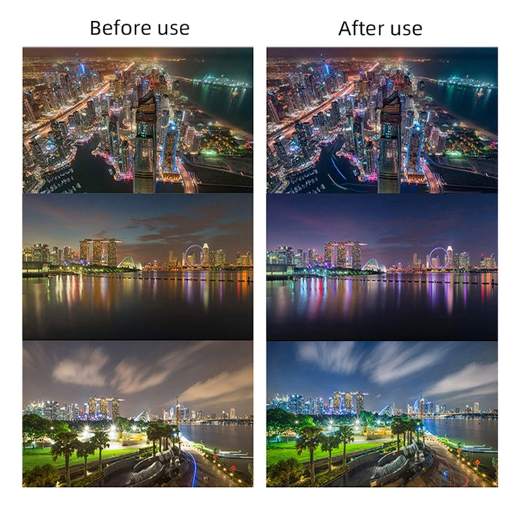 JSR KS 8 in 1 Star+NIGHT+ND8+ND16+ND32+ND64+MCUV+CPL Lens Filter for DJI FPV, Aluminum Alloy Frame, 8 in 1